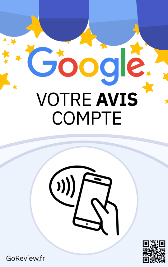 Plaque NFC GoReview pour augmenter les avis Google clients